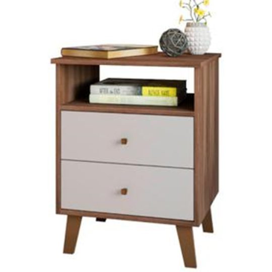 criado 2 gavetas offwhite pronta entrega para cama box